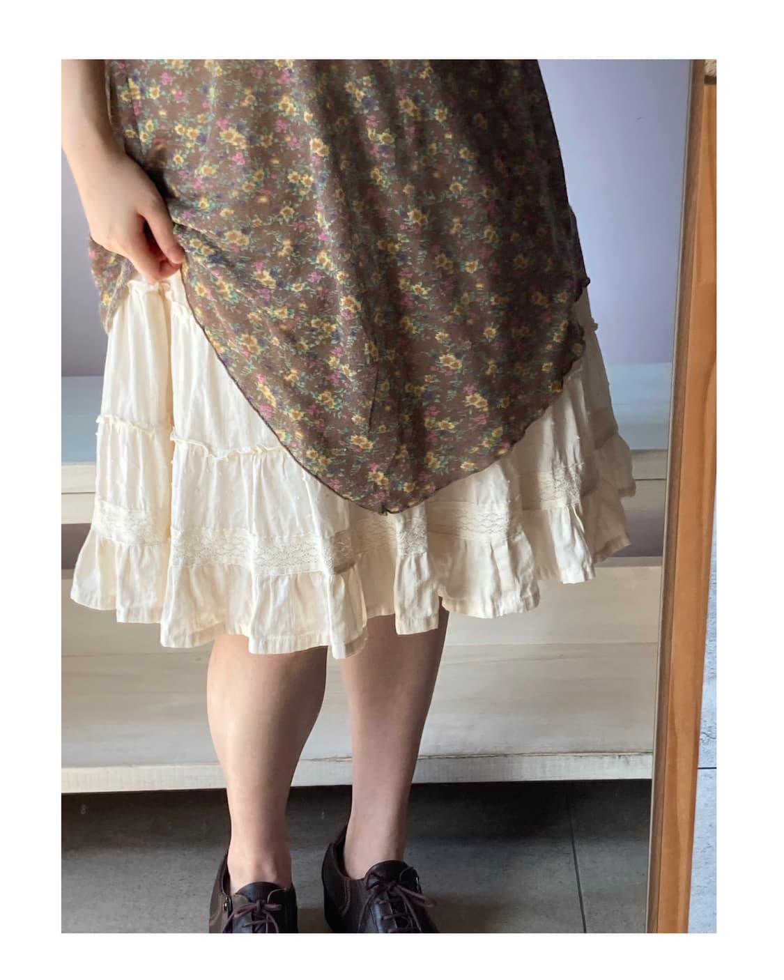 브라운 레이스 롱슬리브리스 상품이미지6