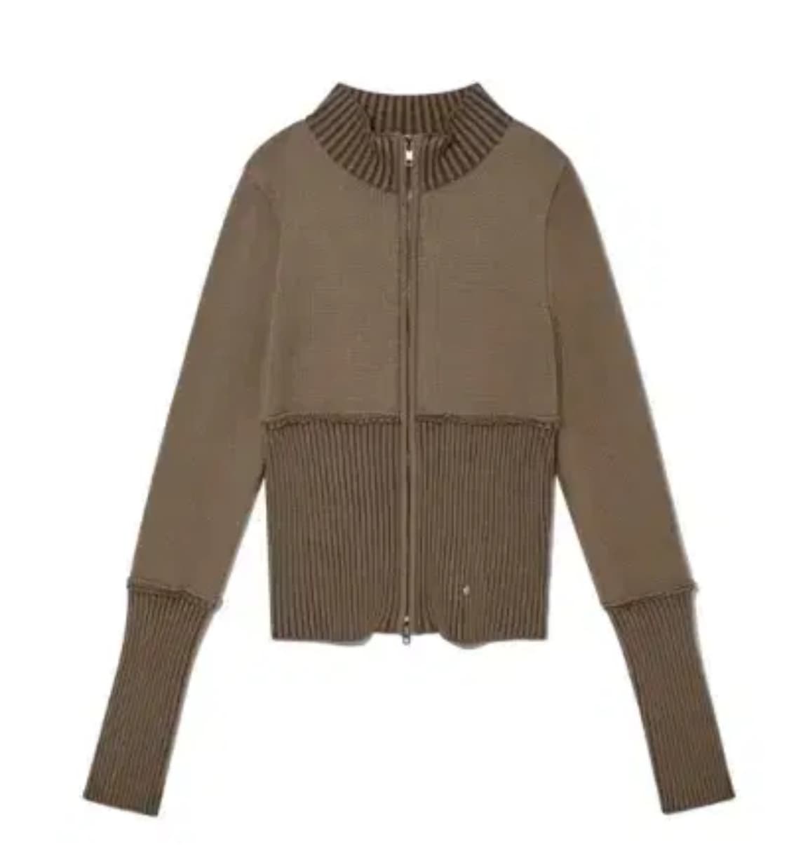 글로니 DEBB TWOTONE KNIT ZIP-UP 상품이미지2