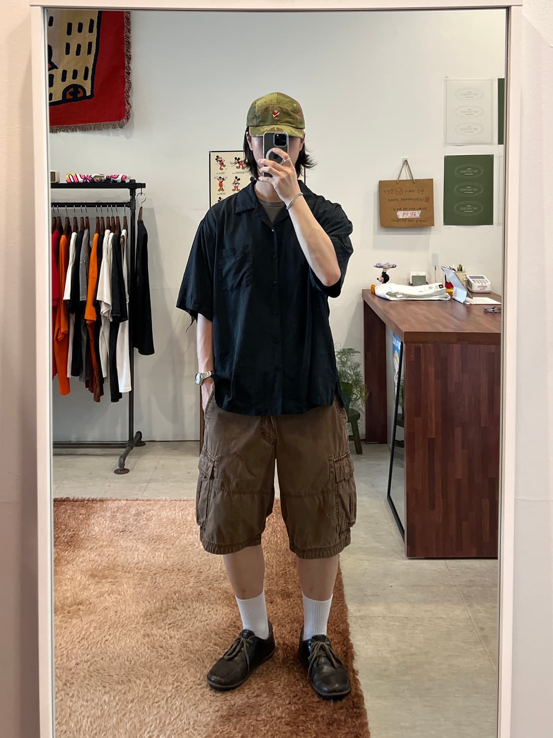 00s Uniqlo 올드 유니클로 빈티지 카고 하프 팬츠 (34inch) 상품이미지2