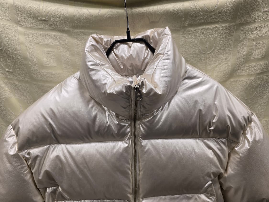 거의새거) Three color 크롭 패딩 덕다운 아이보리 프리사이즈 상품이미지2