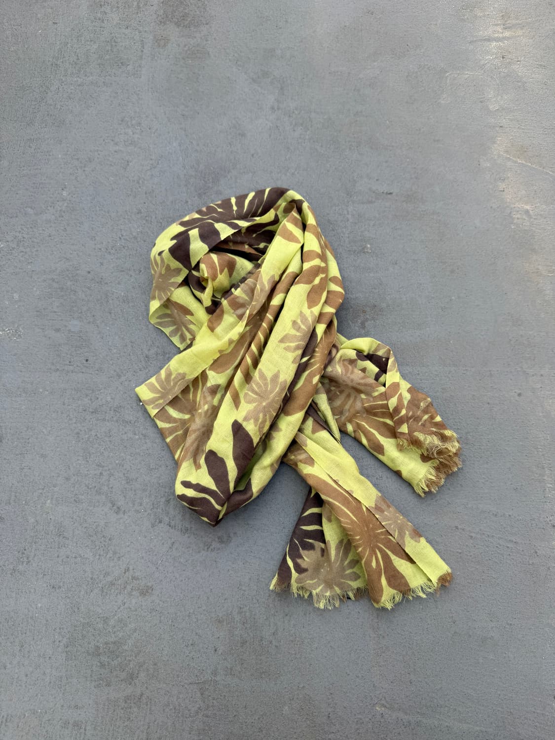 green flower scarf 플라워 스카프 상품이미지4
