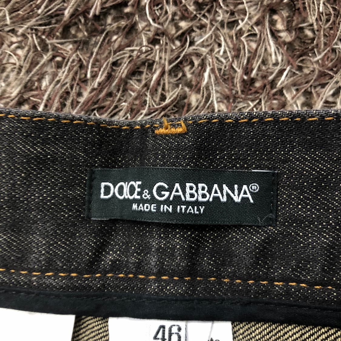 돌체앤가바나 아카이브 14 블랙 워싱 디스 데님 팬츠 상품이미지6