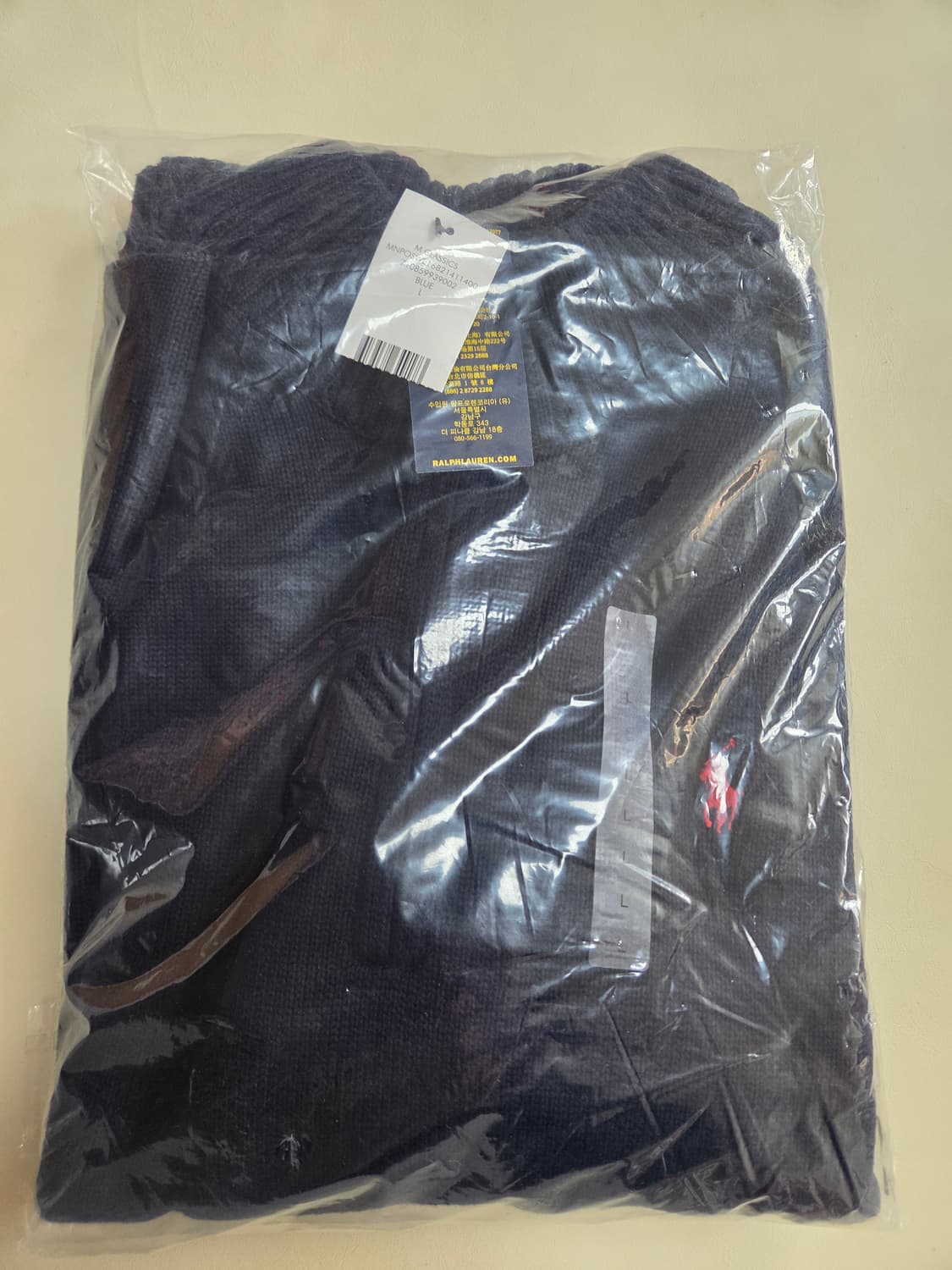 (새상품)폴로 랄프로렌 블랙 쿼터 집업 스웨터 L, M 상품이미지3