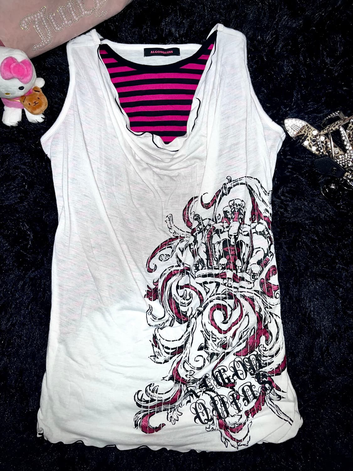 AlgonQuins 프린팅 슬리브리스 상품이미지2