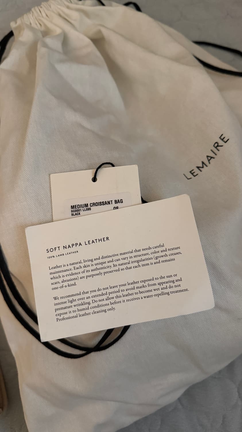 르메르 크로아상백 블랙 나파 M 사이즈 팝니다 상품이미지10