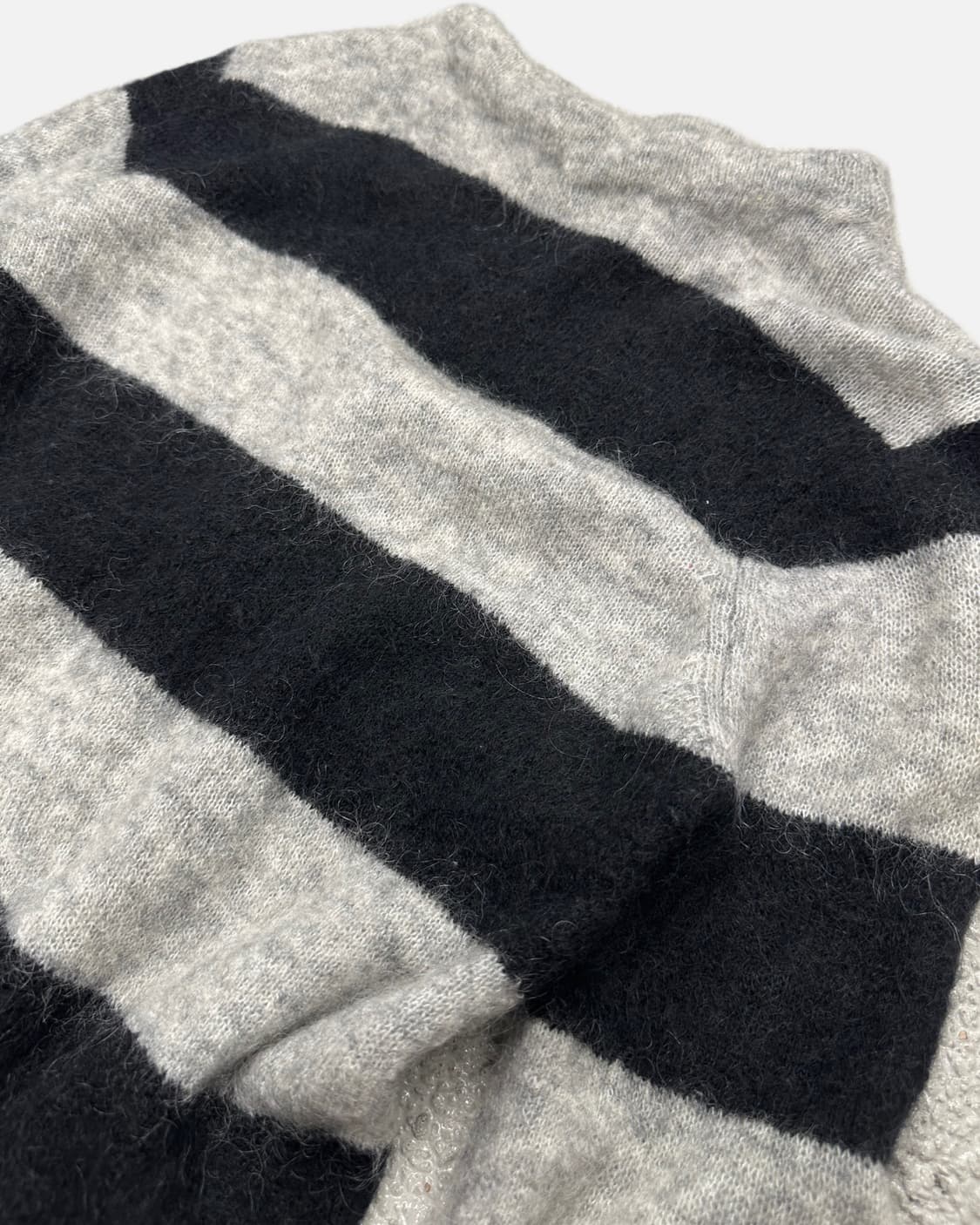 mohair wool stripe hairy knit 상품이미지3