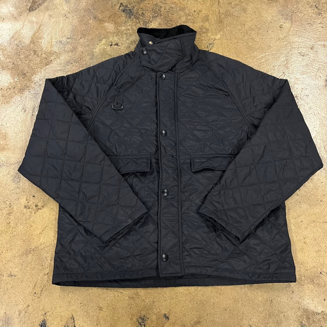 [정품/40] 바버 블랙 퀼팅 자켓 b10 상품이미지2