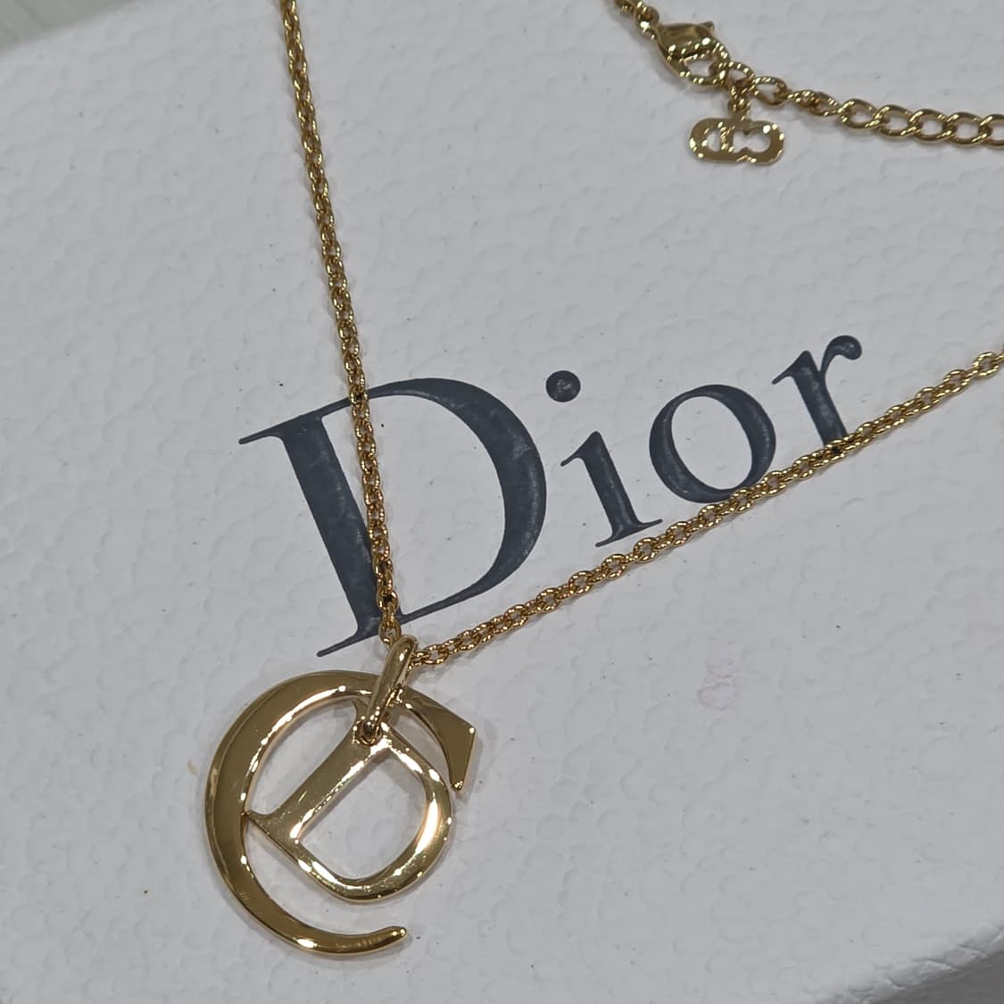 희귀) 디올 CD로고 금장 목걸이 상품이미지2