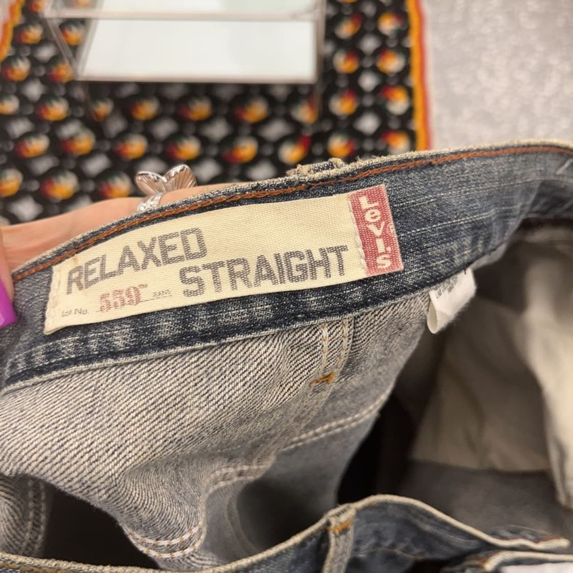 리바이스 559 빈티지 디스트로이드 워싱 데님팬츠 36인치 C07141 상품이미지7