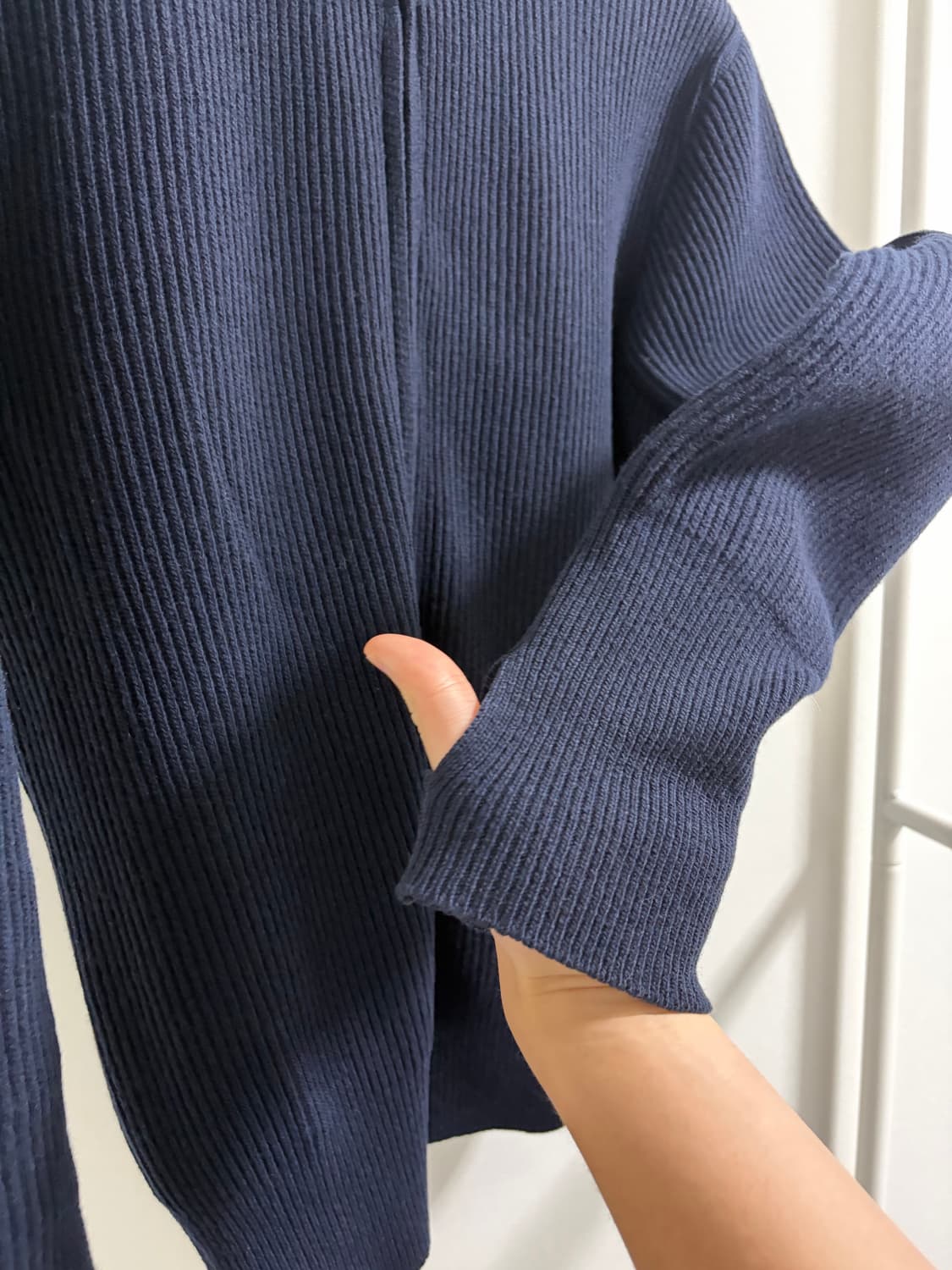 [48] 아워레가시 버진울투웨이 가디건 네이비 상품이미지4