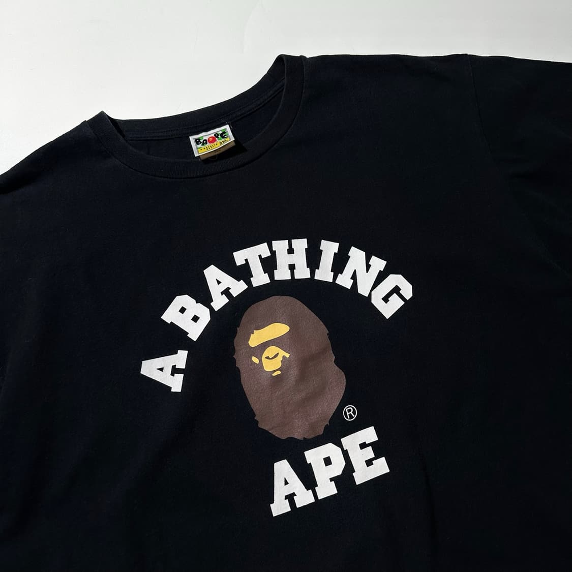 베이프 컬리지 반팔 티셔츠 블랙 상품이미지3