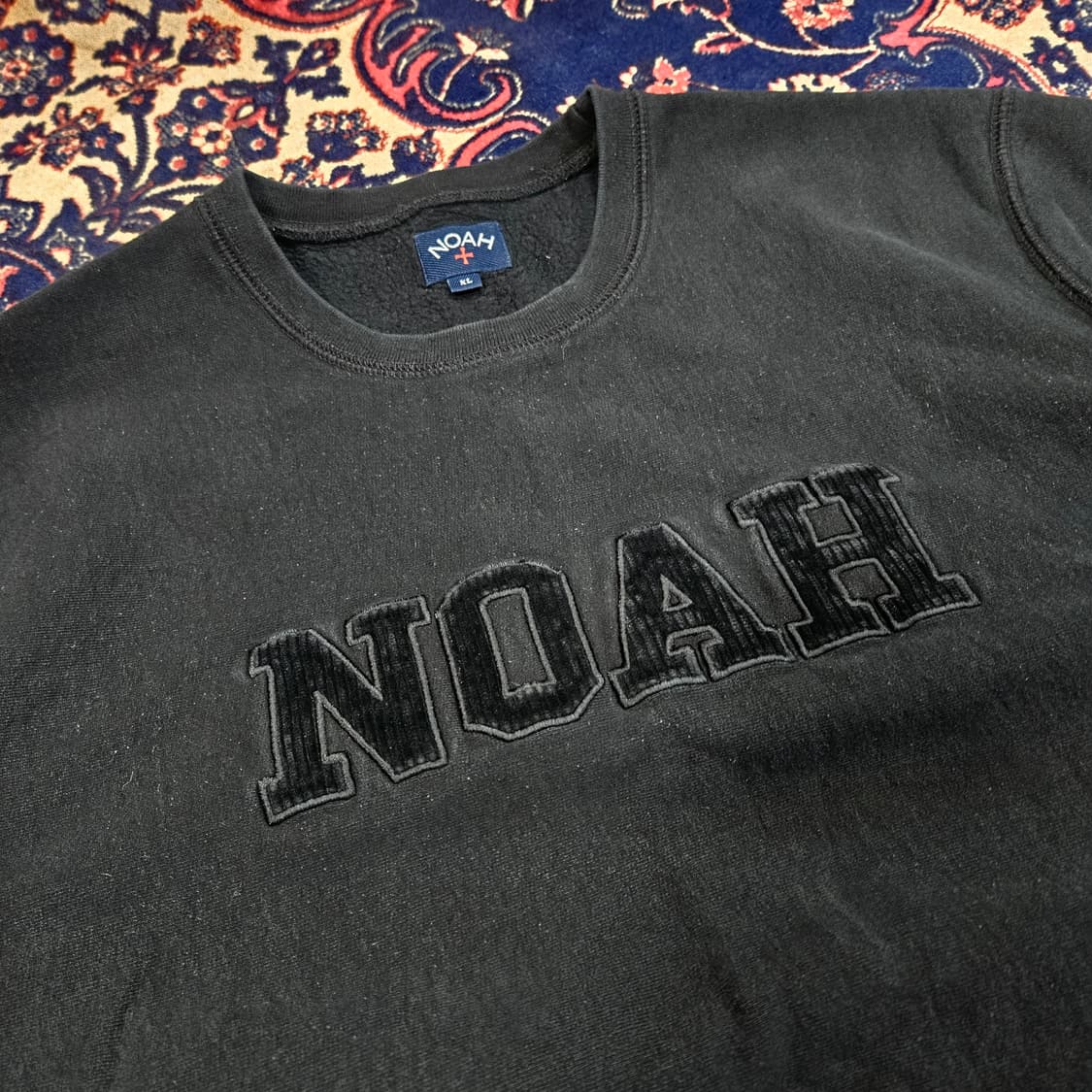 노아(NOAH) 크루넥 코듀로이 센터로고 맨투맨 XL size 상품이미지2