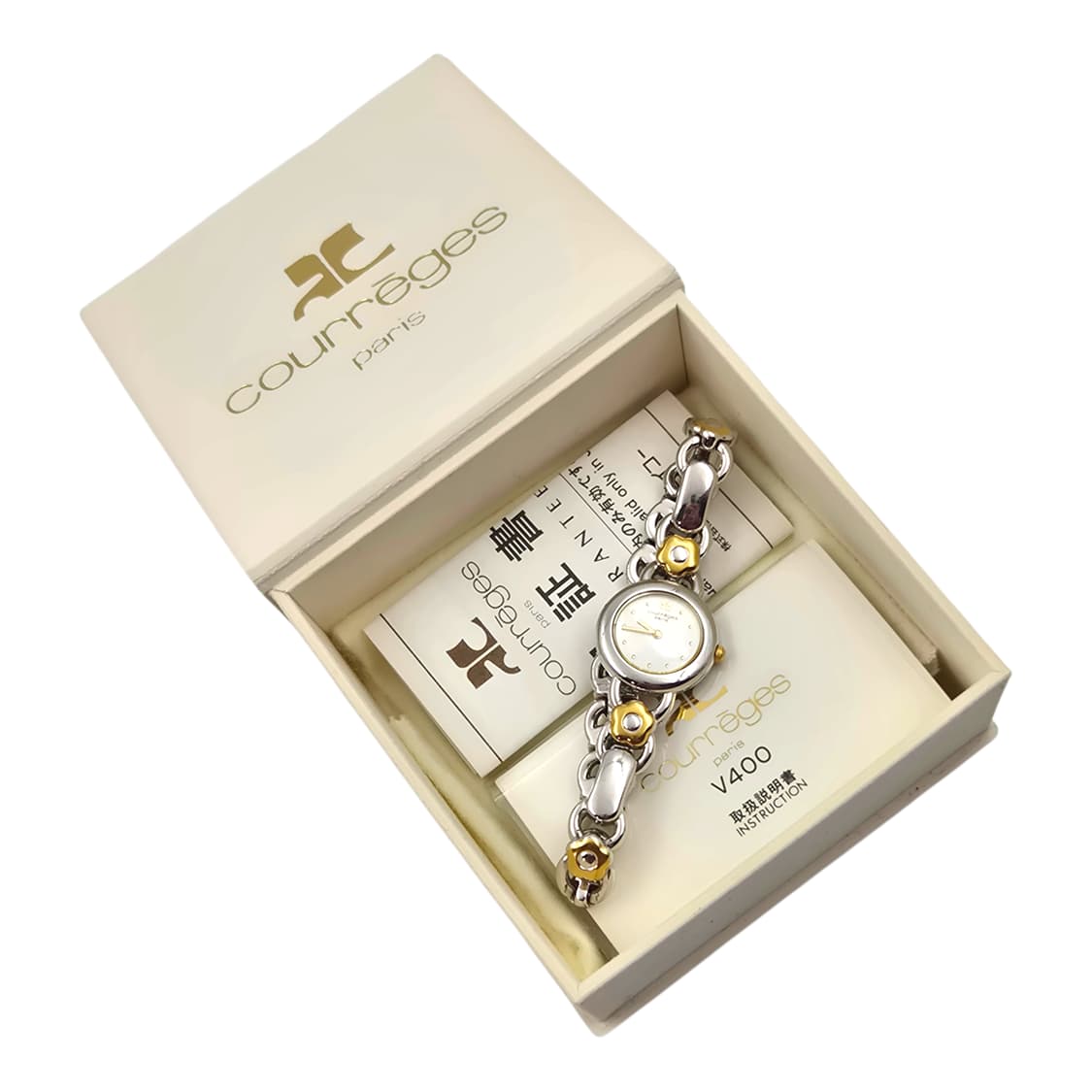 90s 꾸레쥬 스페이지에이지 꽃잎 손목 시계 상품이미지3