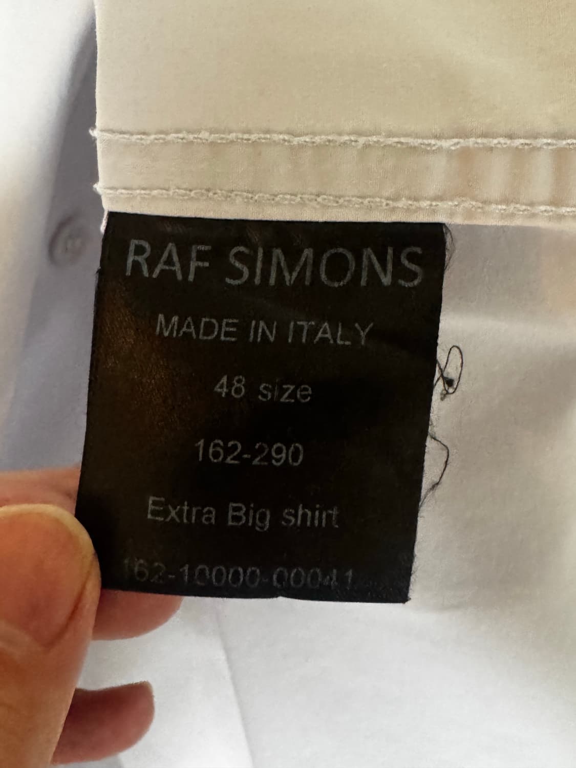 라프시몬스 엑스트라 빅 셔츠 블루 48 상품이미지4