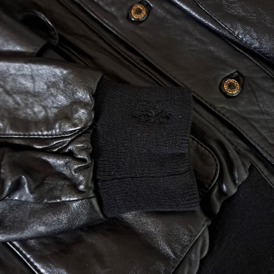 (택포) 메드 인 스페인 양가죽 빈티지 브이넥 자켓 105-110 B59 상품이미지7