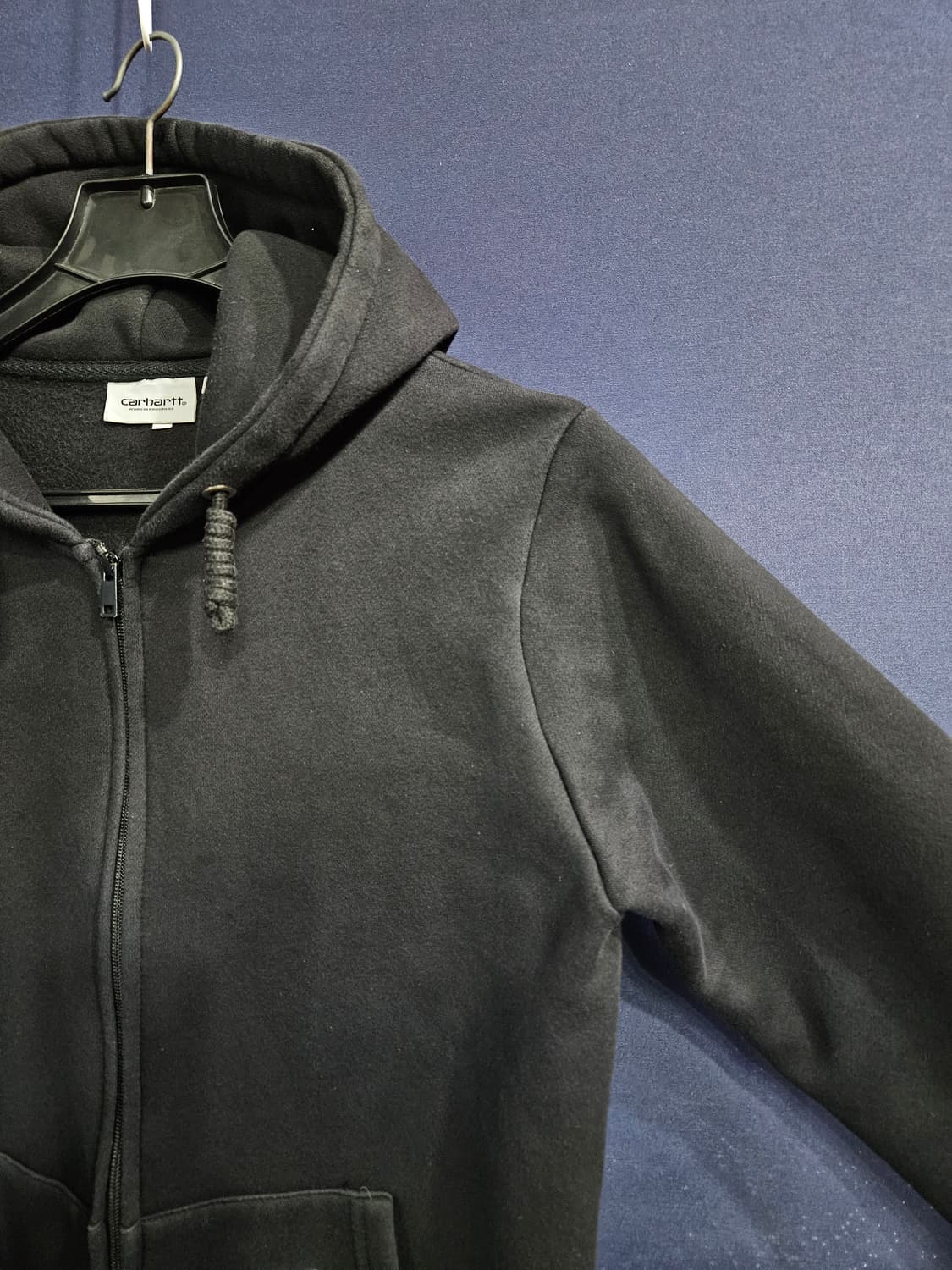 칼하트 차콜컬러 남성 100 기모 후드집업  상품이미지4