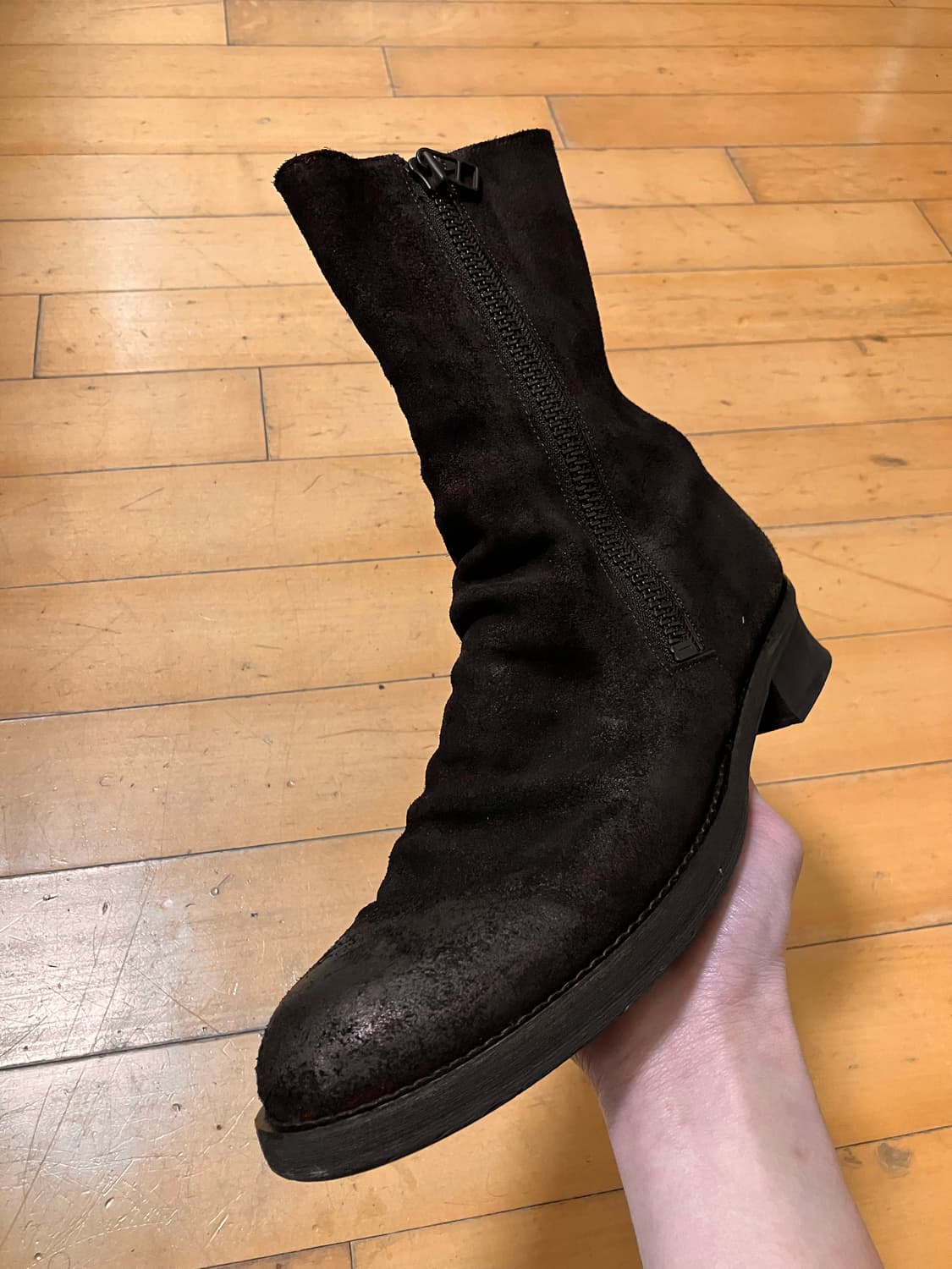 Alfredo bannister 90s 롱 드레이프 오일워시드 부츠 42 상품이미지2