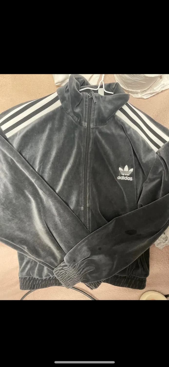 아디다스 벨벳 져지 후드집업 상품이미지1