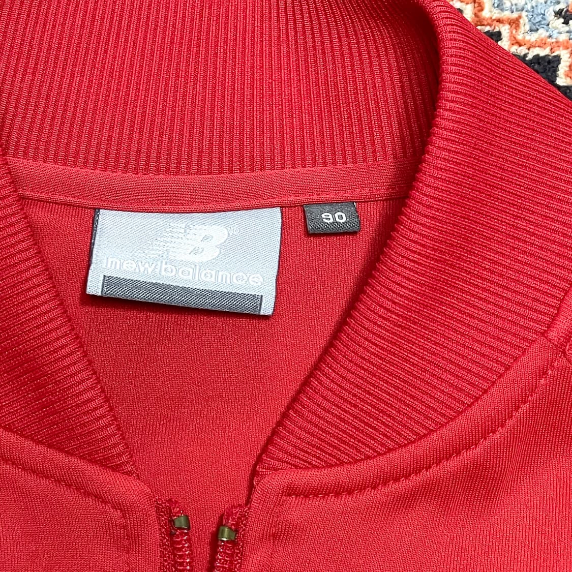 뉴발란스 레드 집업져지 자켓 여성90 상품이미지3