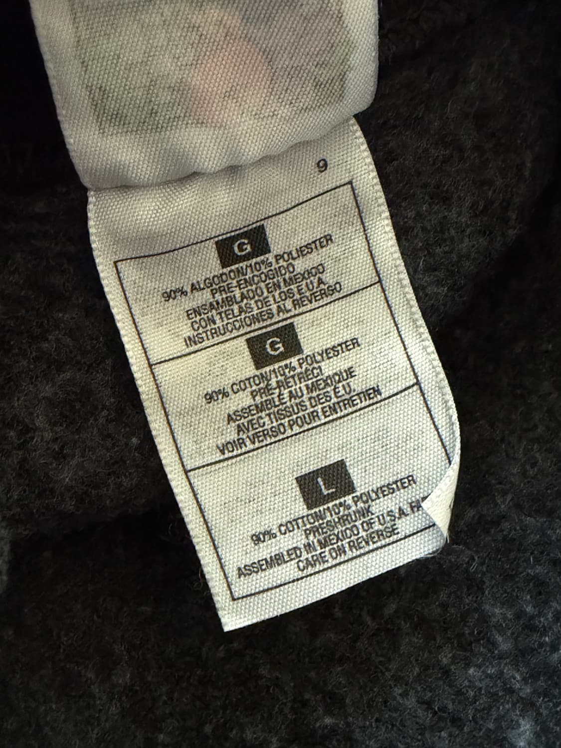 90s 프룻오브더룸 헤비웨이트 빈티지 스웻 L (103) 상품이미지6