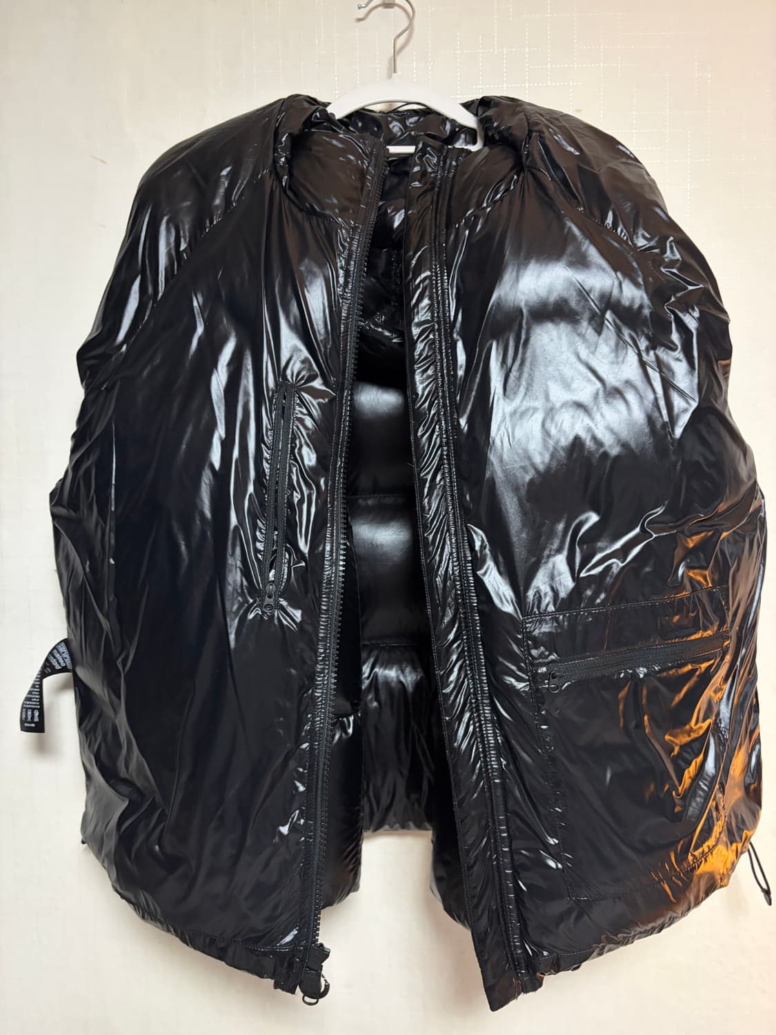 무신사 / 시티 레저 시어 립스탑 후디드 다운 숏 패딩 재킷 상품이미지9