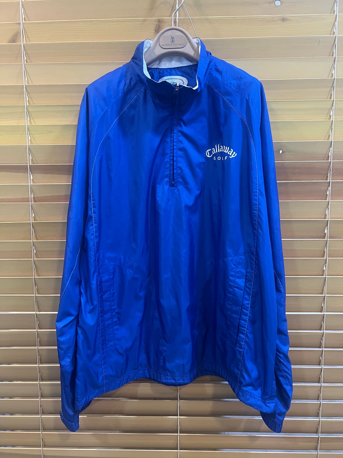 캘러웨이 남성 블루 아노락바람막이 반집업티셔츠 상품이미지2