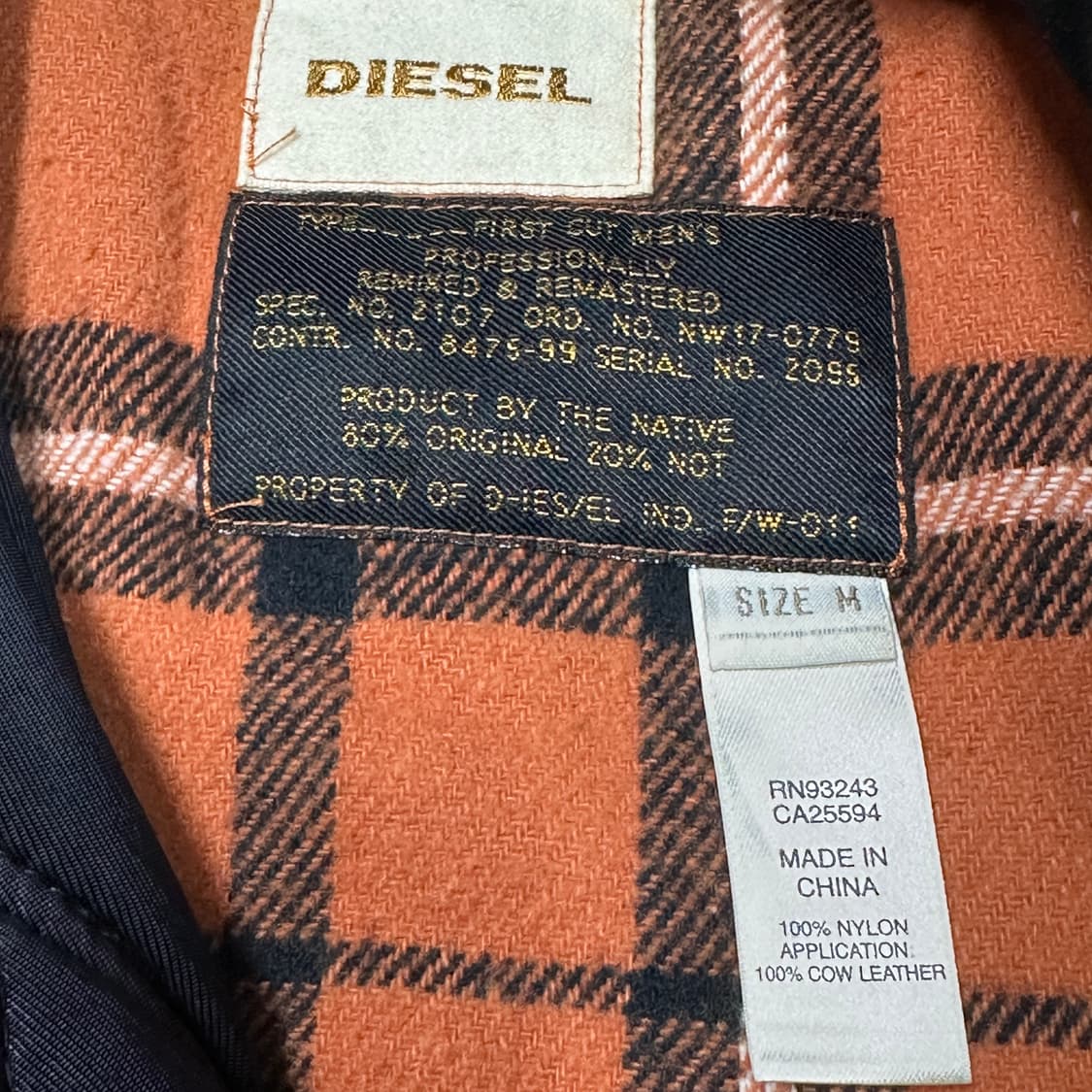 디젤 후드 봄버 점퍼 m 상품이미지6