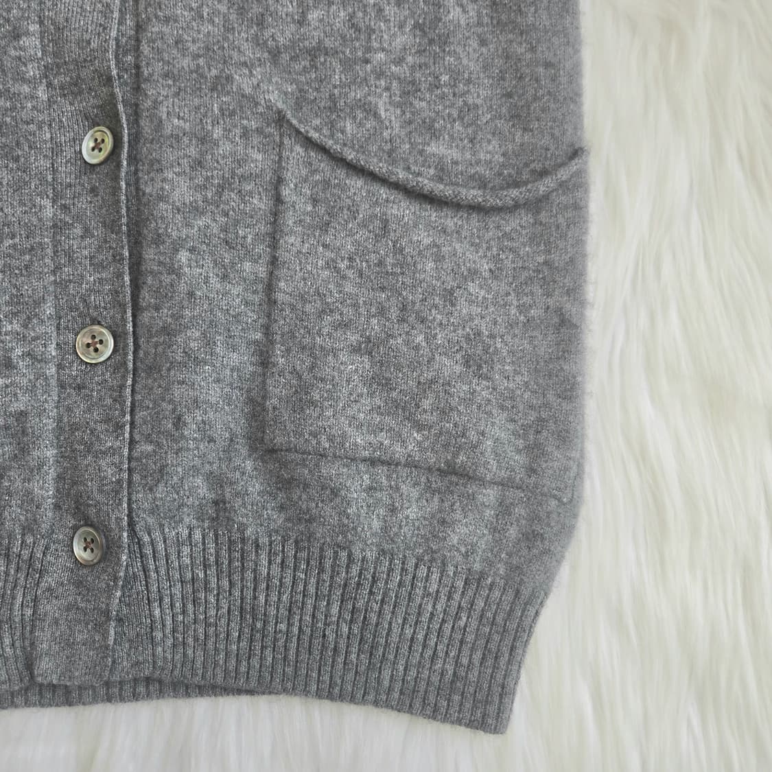 일본 빈티지 캐시미어 100 브이넥 니트 가디건 1805 상품이미지5