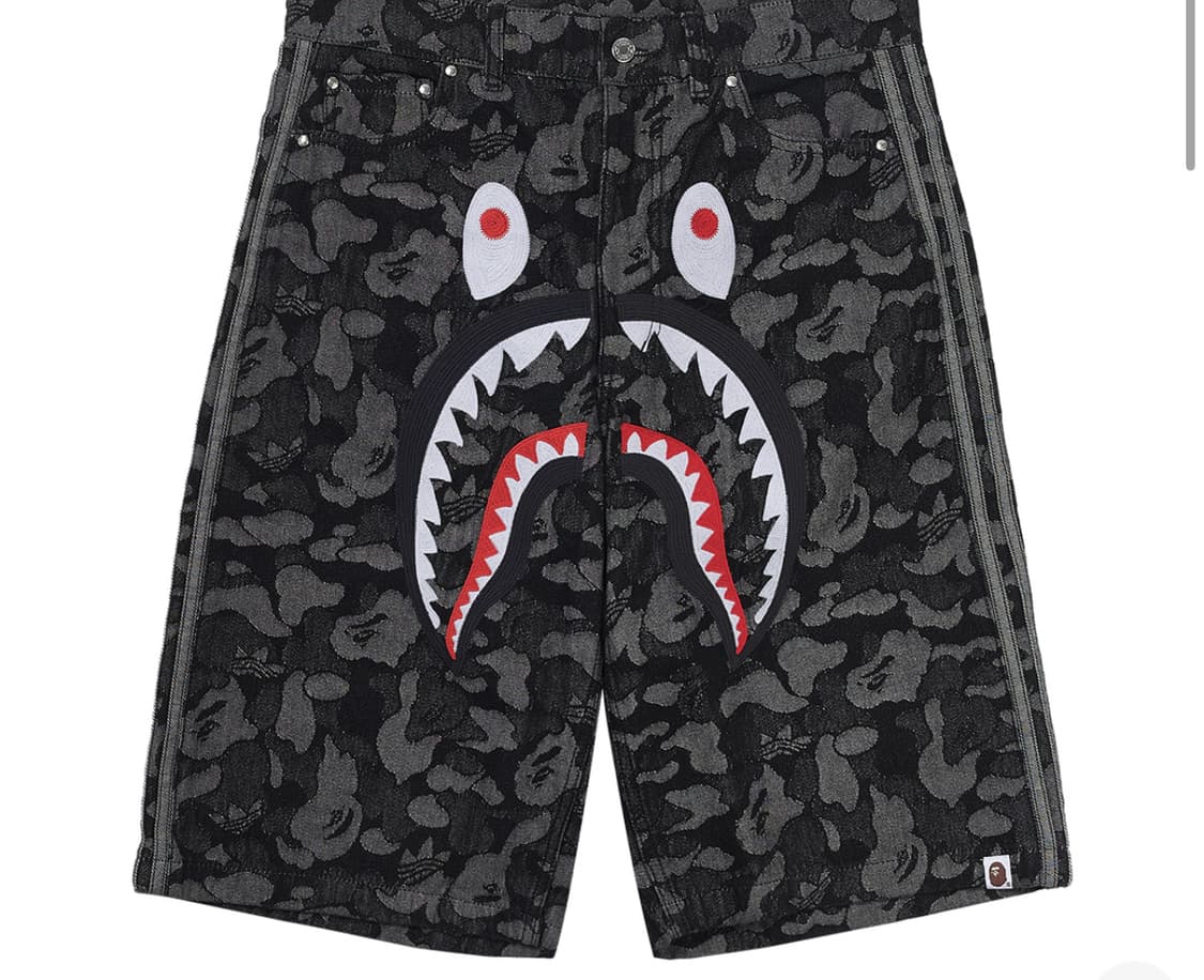 베이프 아디다스 데님 쇼츠 상품이미지1