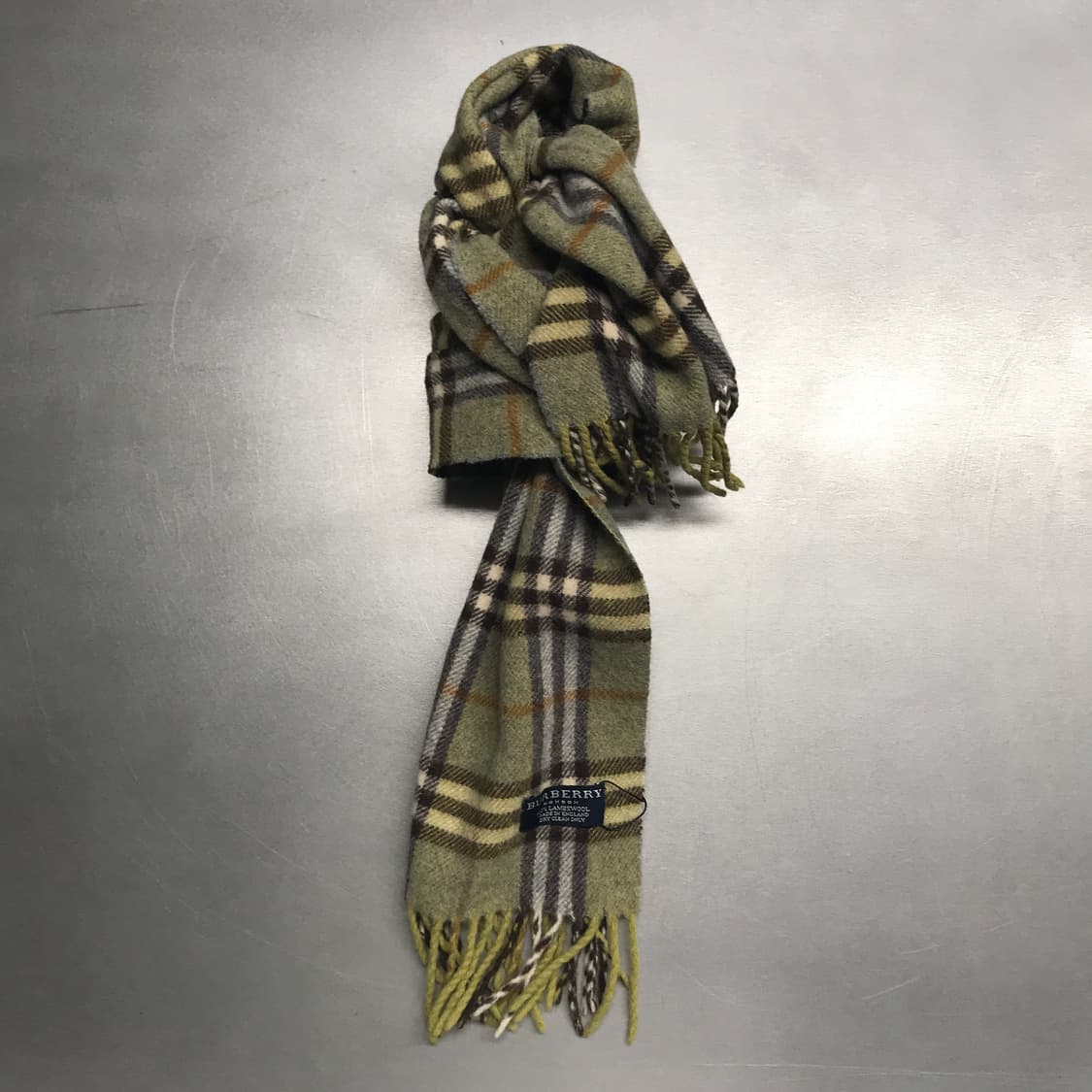 버버리 정품 램스울 머플러 카키 상품이미지1