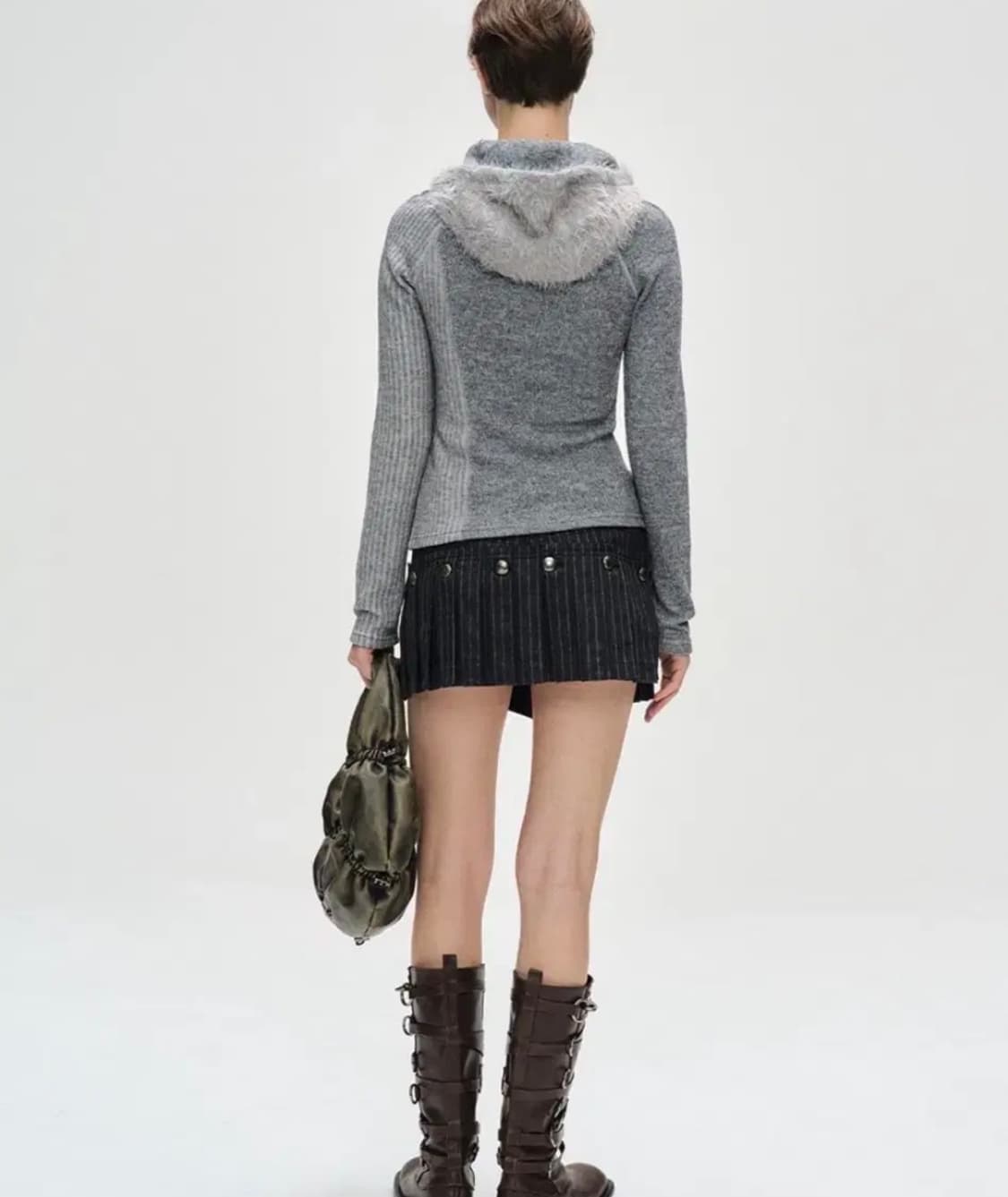 엔더슨벨 tight ribbed combination hoodie 상품이미지3