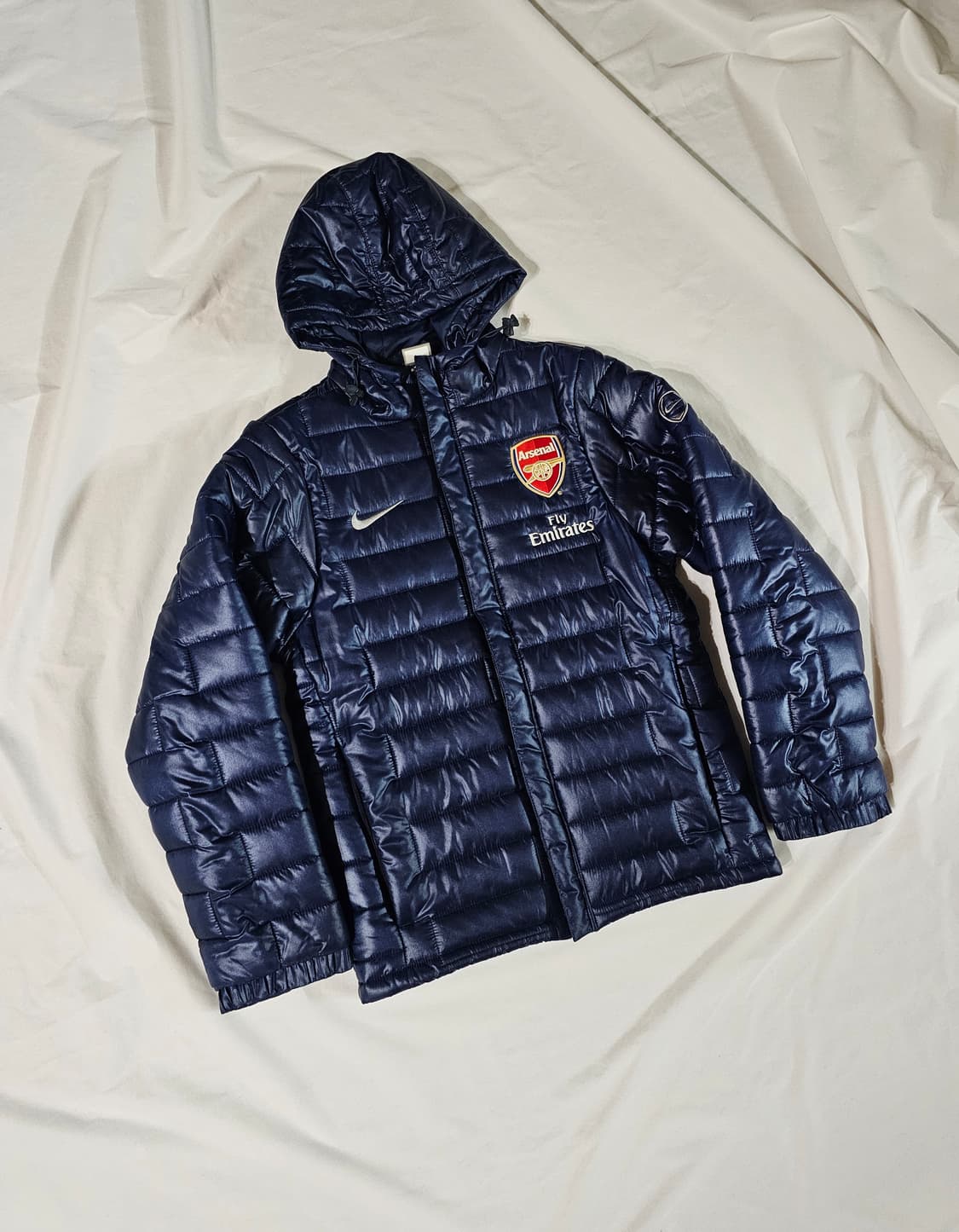 [xs] 09 나이키 아스날 FC 네이비 패딩 후드 점퍼 상품이미지1