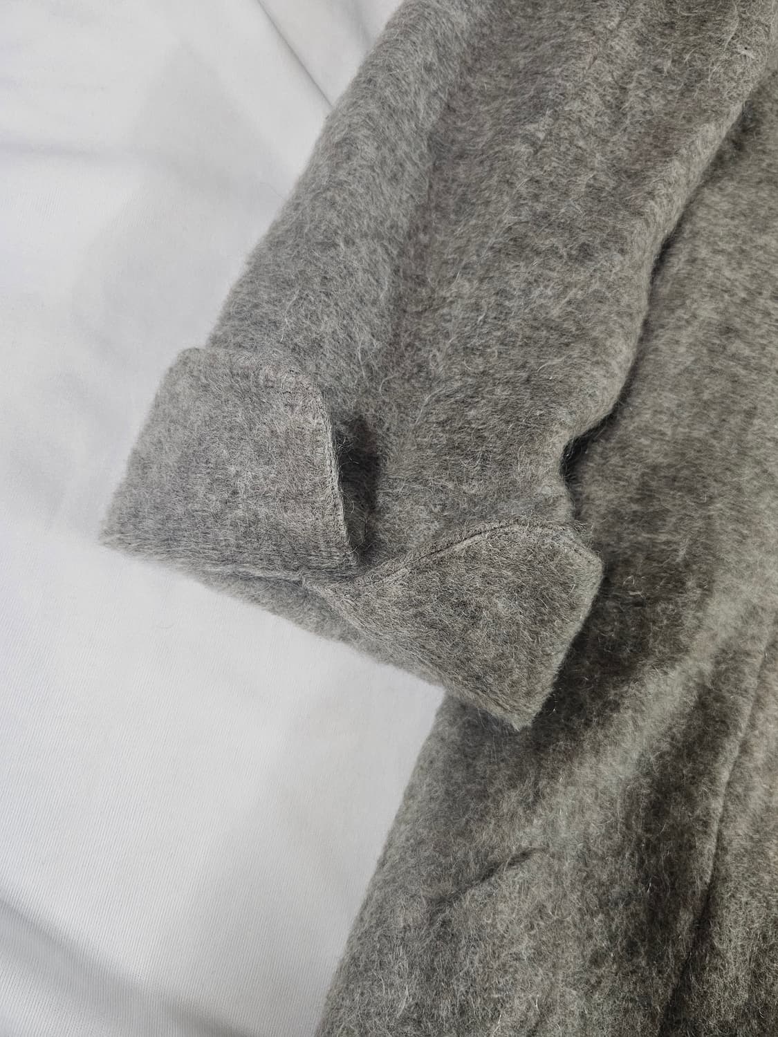 [38] 일본 빈티지 모리걸 모헤어 가디건 후드 코트 상품이미지7