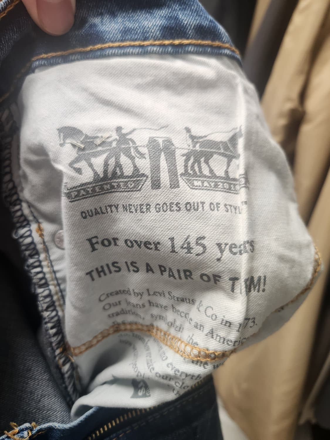 505 리바이스 34x32 새상품 상품이미지7