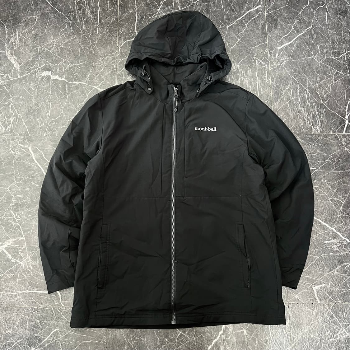 몽벨 로고 소프트 쉘 후드 바람막이 자켓 상품이미지1