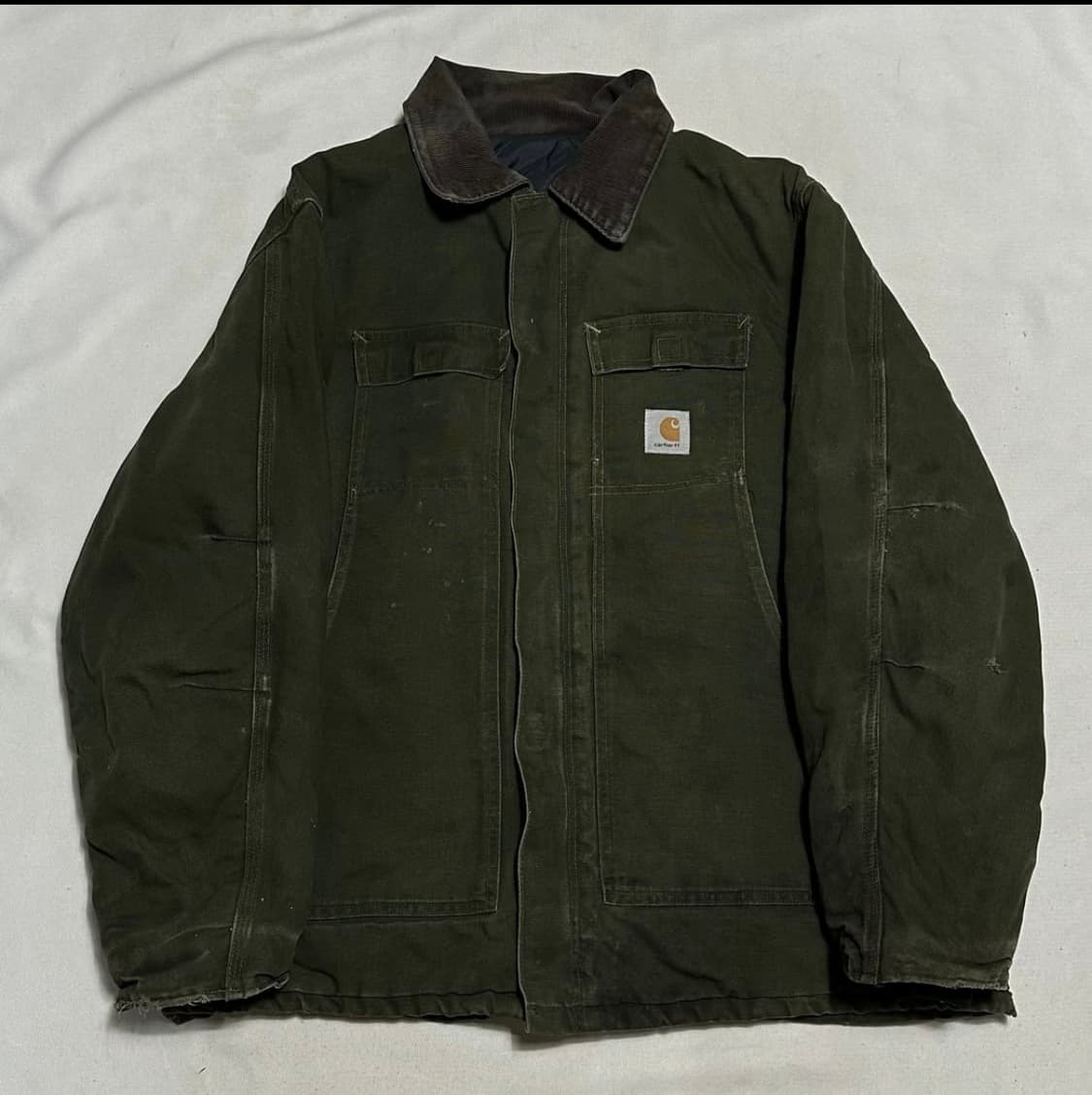 [XL] 칼하트 빈티지 카키 워크자켓 상품이미지1