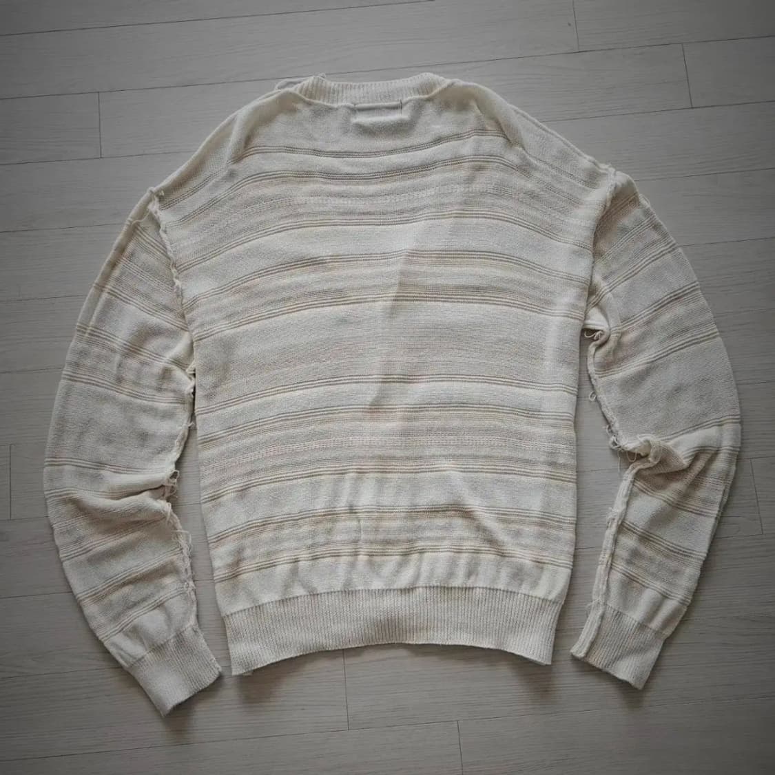 언유즈드 실크 컷디자인 오버 가디건 상품이미지2