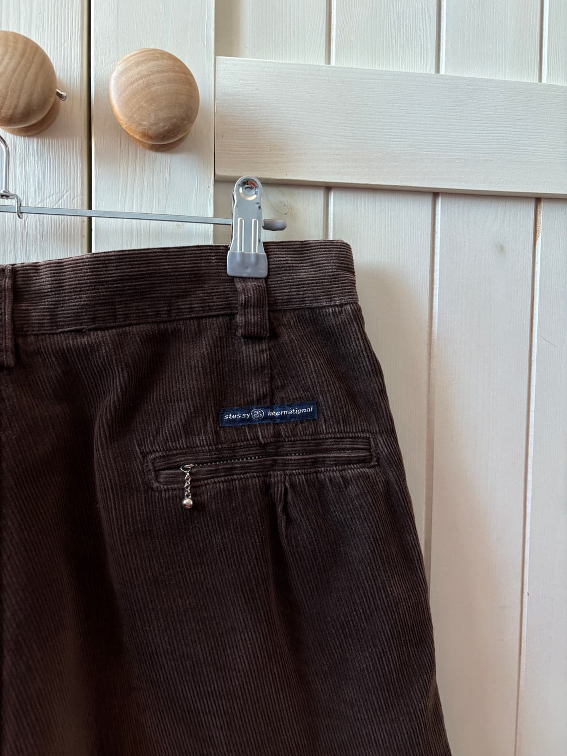 90s 미제 usa 스투시 코듀로이 팬츠 브라운 31 상품이미지5