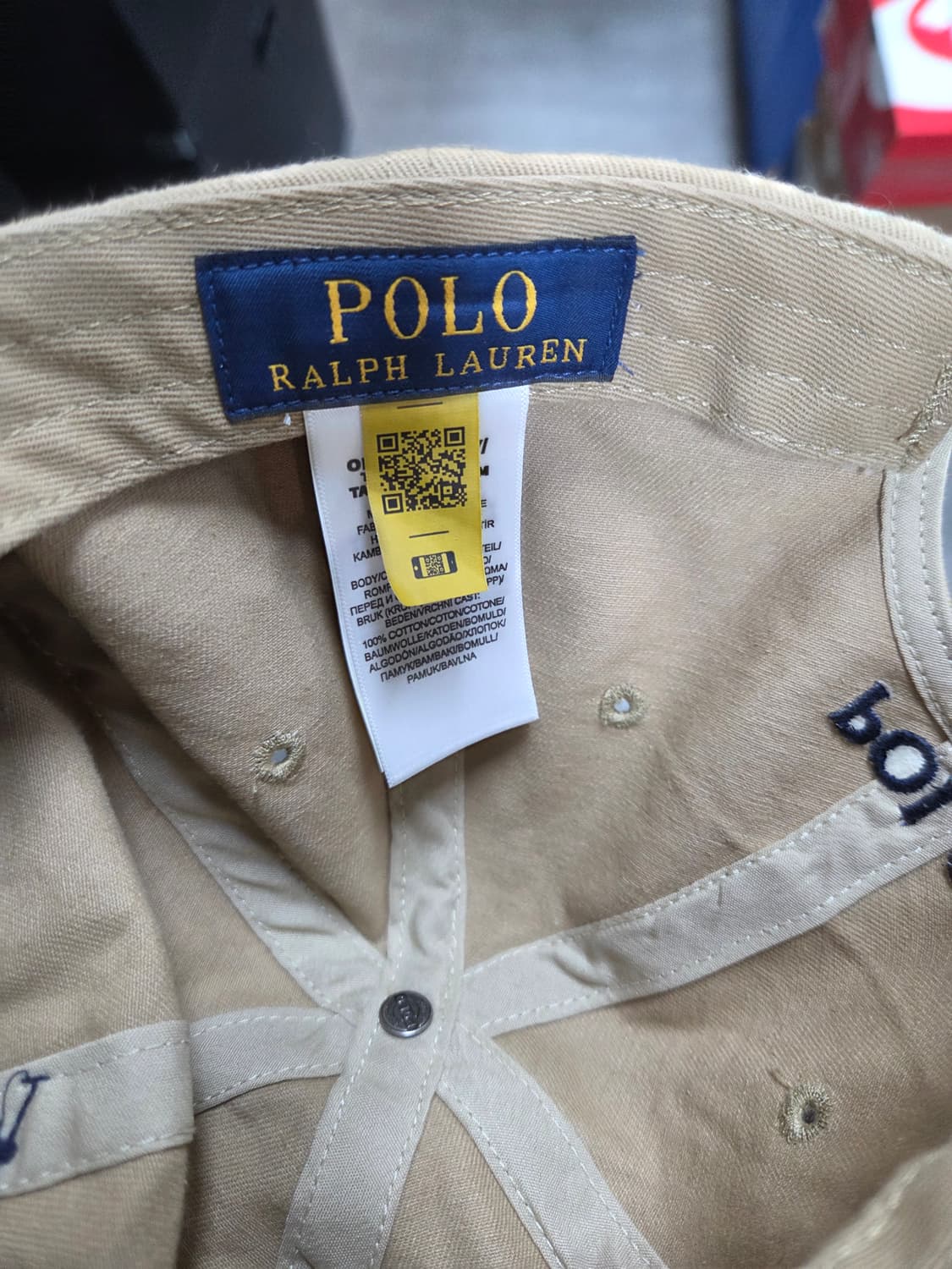 폴로랄프로렌 모자 베이지 프리 상품이미지5