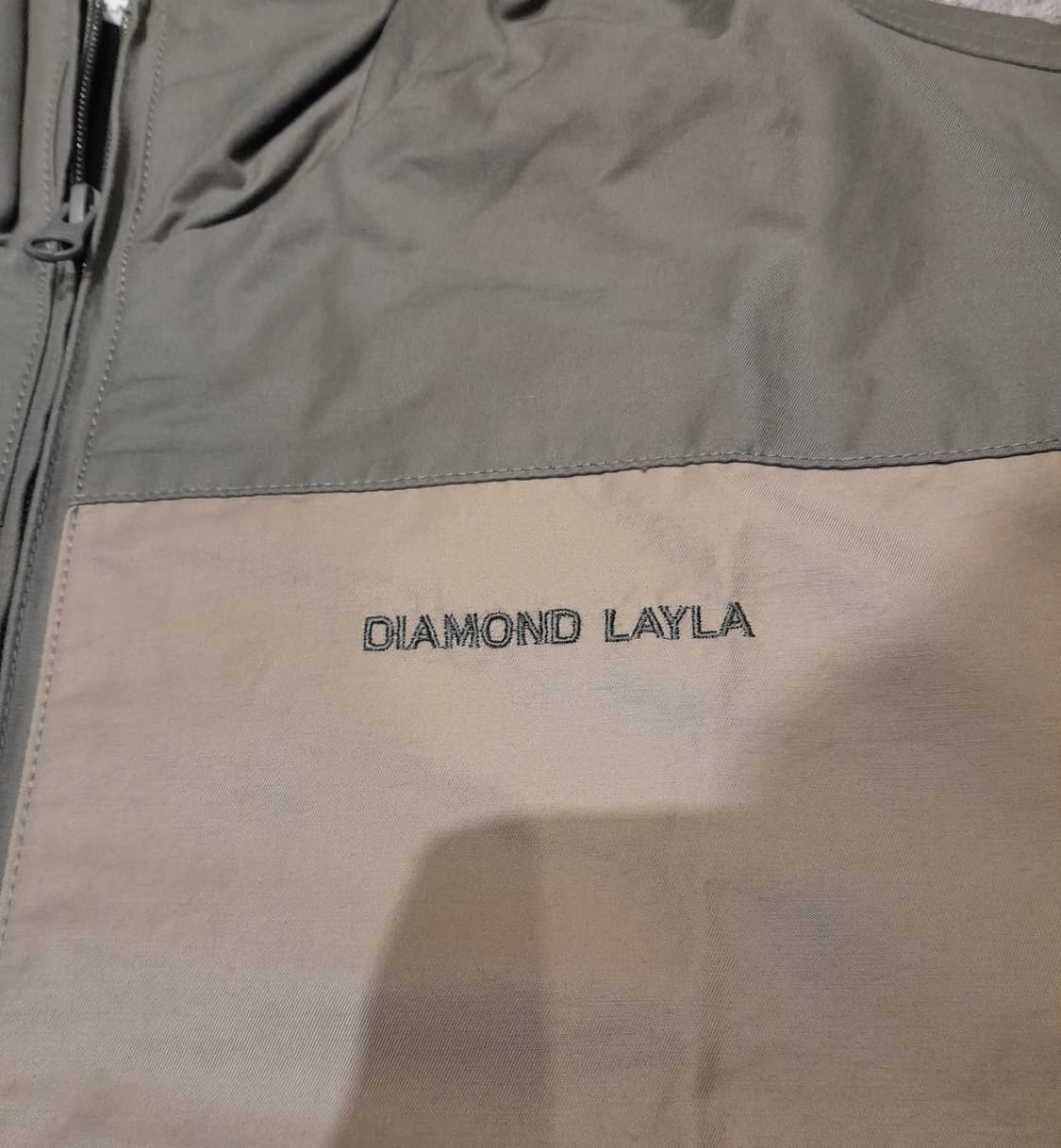 💥다이아몬드레이라 배색 자켓 카키 (M) 상품이미지4