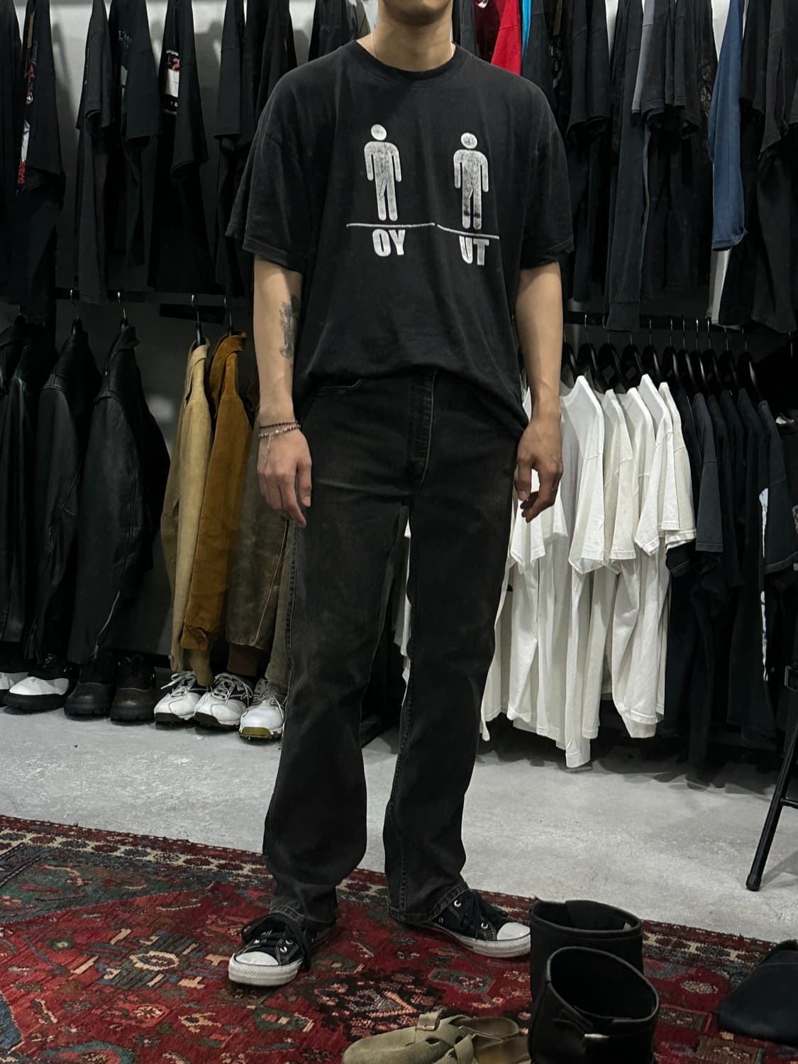 90's USA Made 빈티지 리바이스 517 블랙 블랙탭 상품이미지2