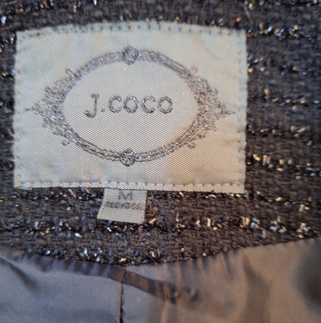 J.coco 크롭 트위드 블랙 상품이미지3