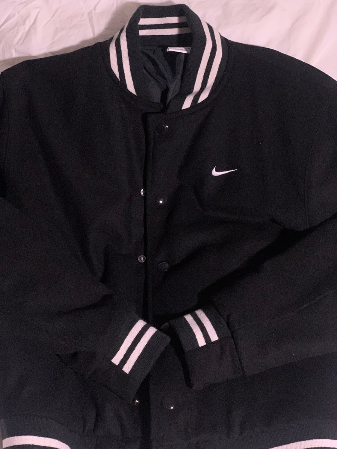 Nike NSW Authentics Varsity Jacket Black 상품이미지3