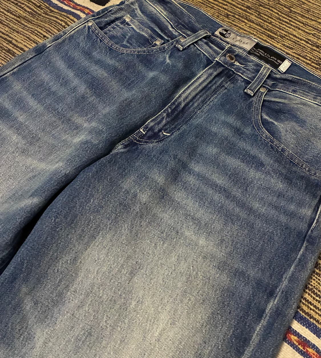 (32~33)Levis 리바이스 실버탭 루즈핏 데님 청바지 중청 상품이미지2