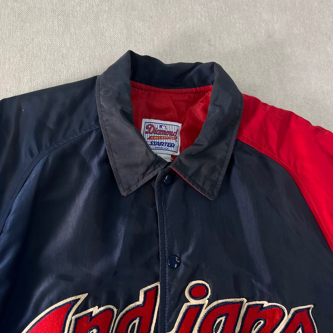 110 스타터 90s 클리블랜드 인디아나 바시티 자켓 상품이미지3