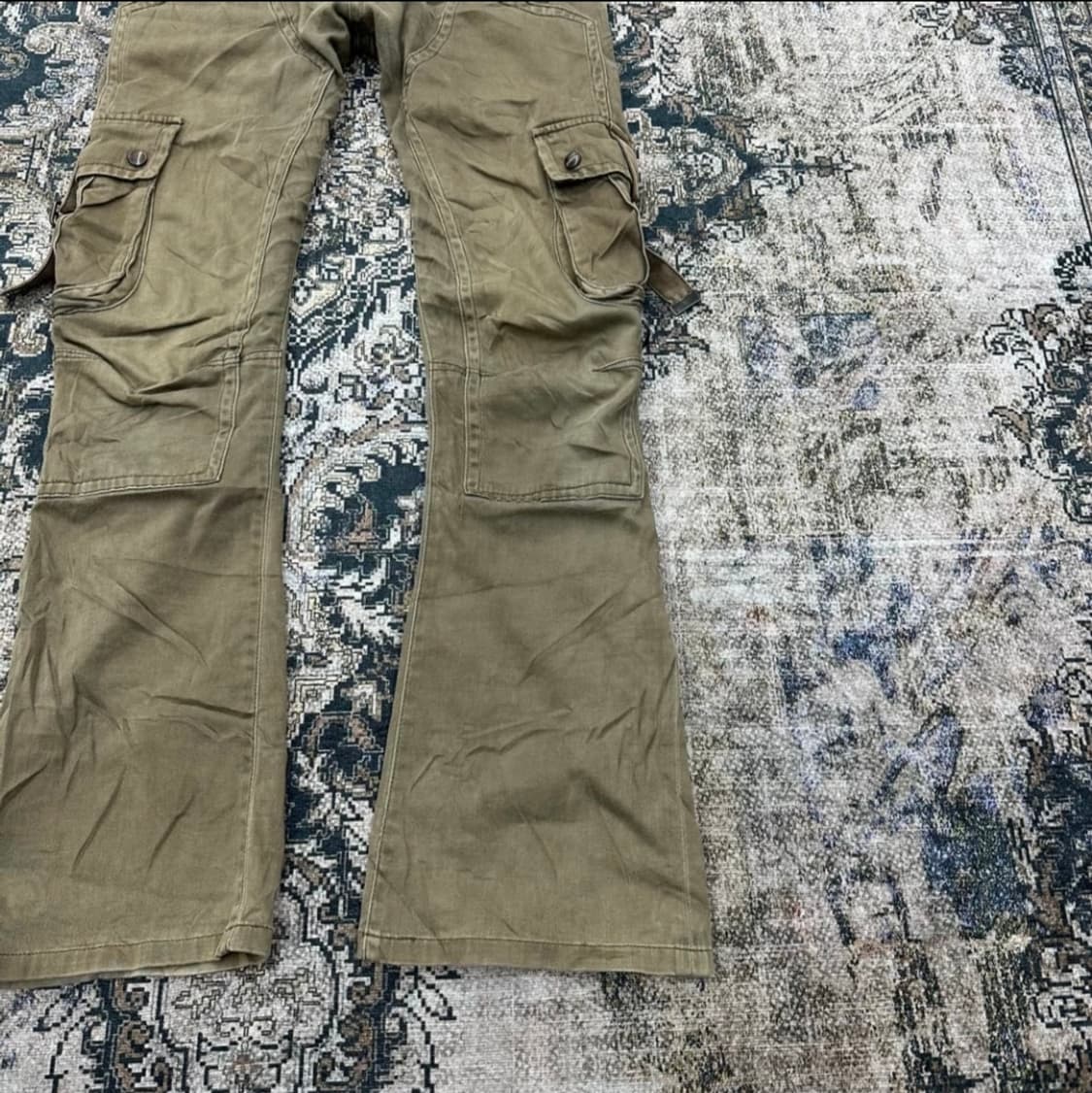 Y2k 카키 카고 팬츠 상품이미지3