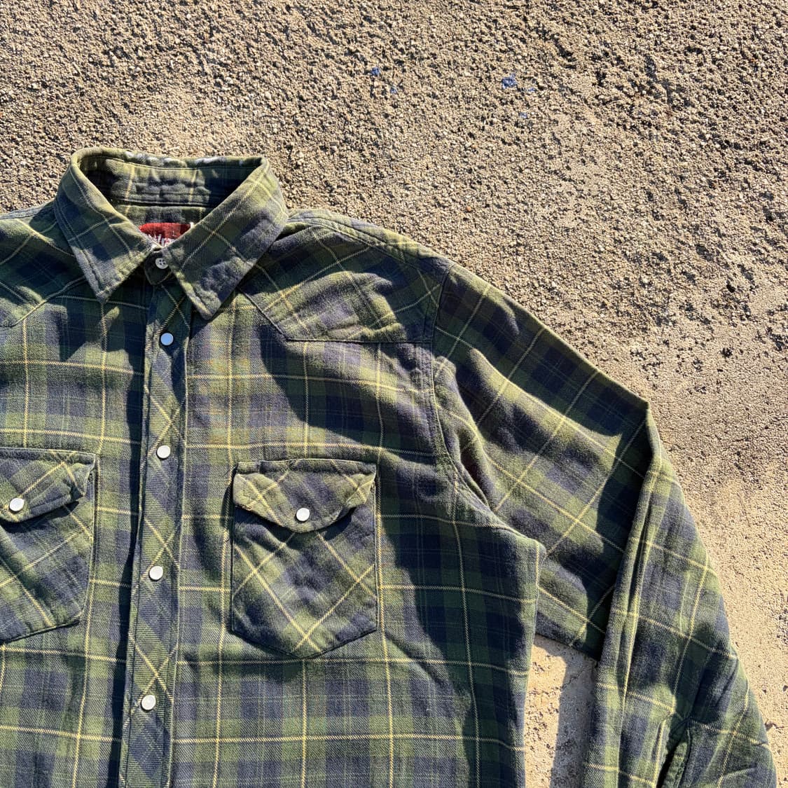 90s USA 랭글러 빈티지 웨스턴 체크 셔츠 L 상품이미지2