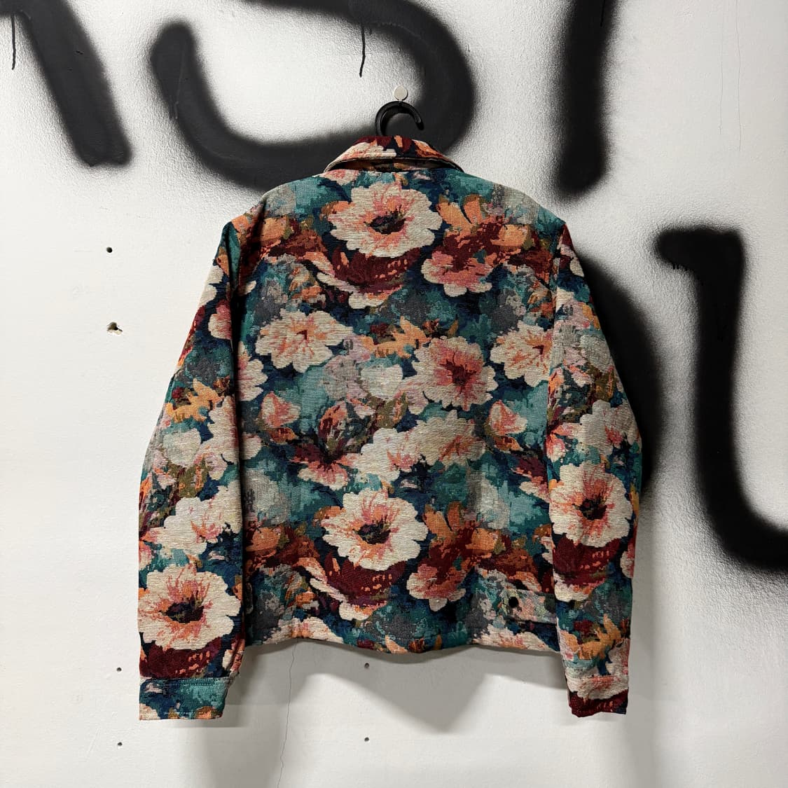 VTG 빈티지 플라워 자카드 패턴 집업 자켓 상품이미지2