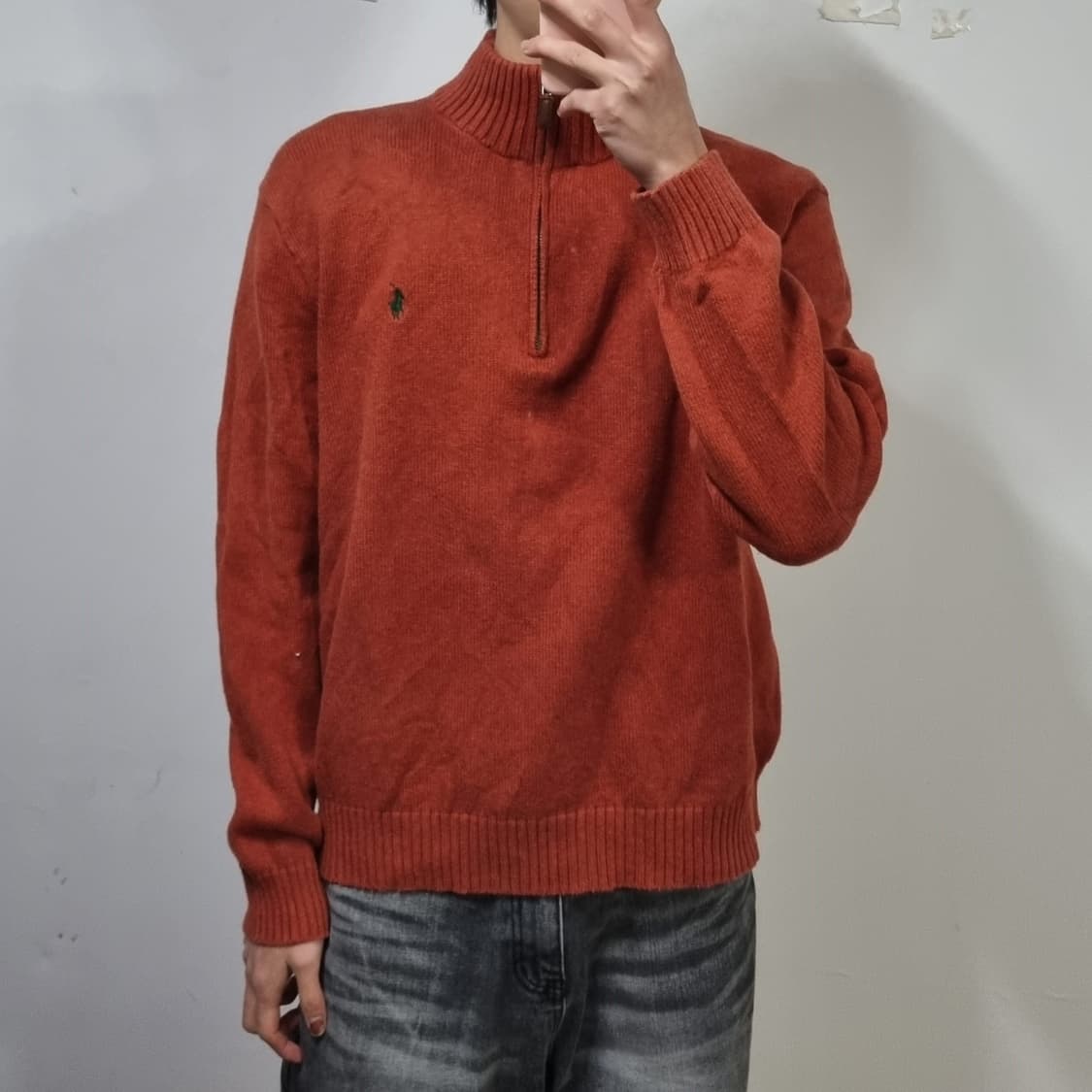 폴로 반집업 니트 상품이미지3