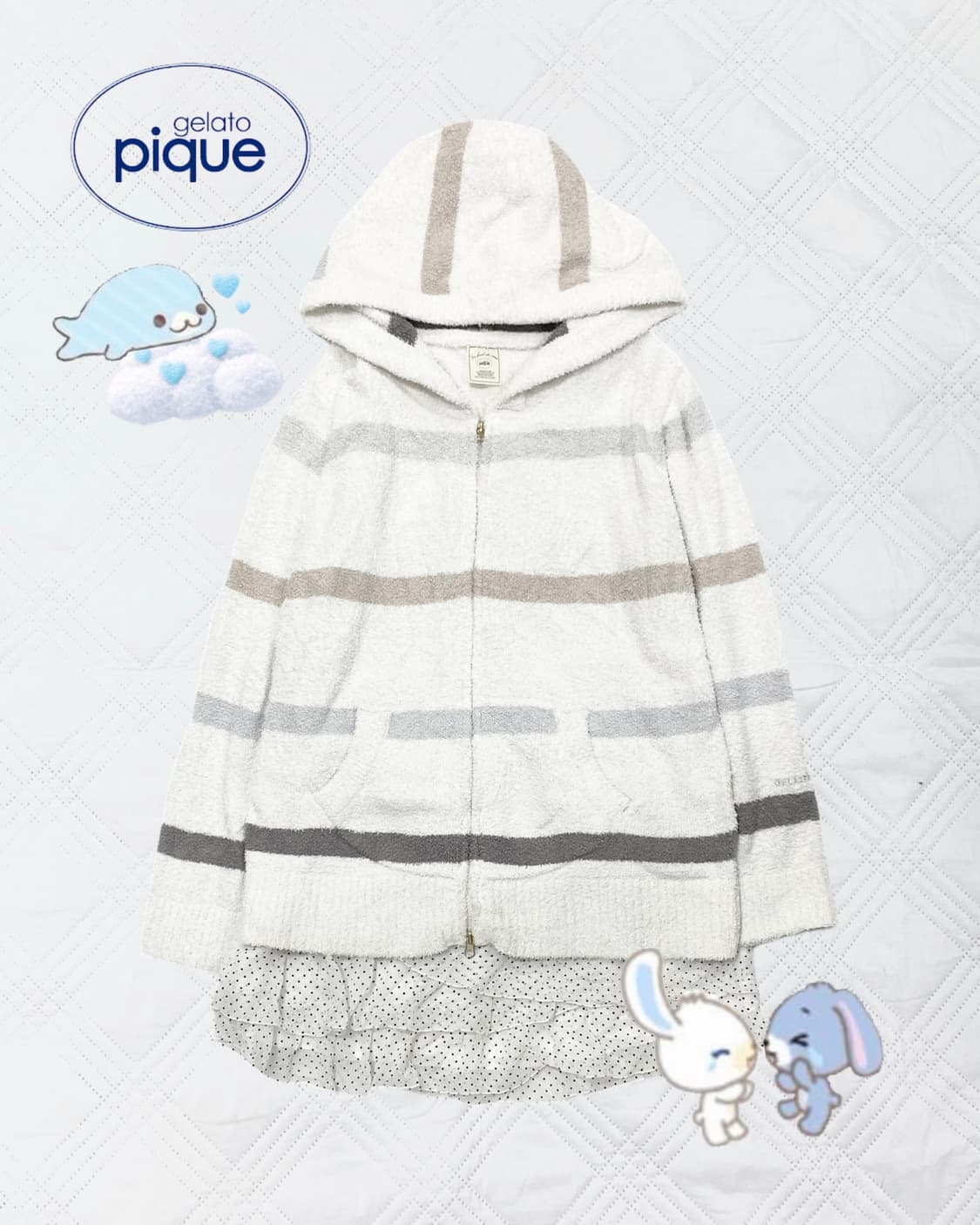 ꒰ঌ 젤라또피케 구름초코 맛 후드집업 ໒꒱ 상품이미지1